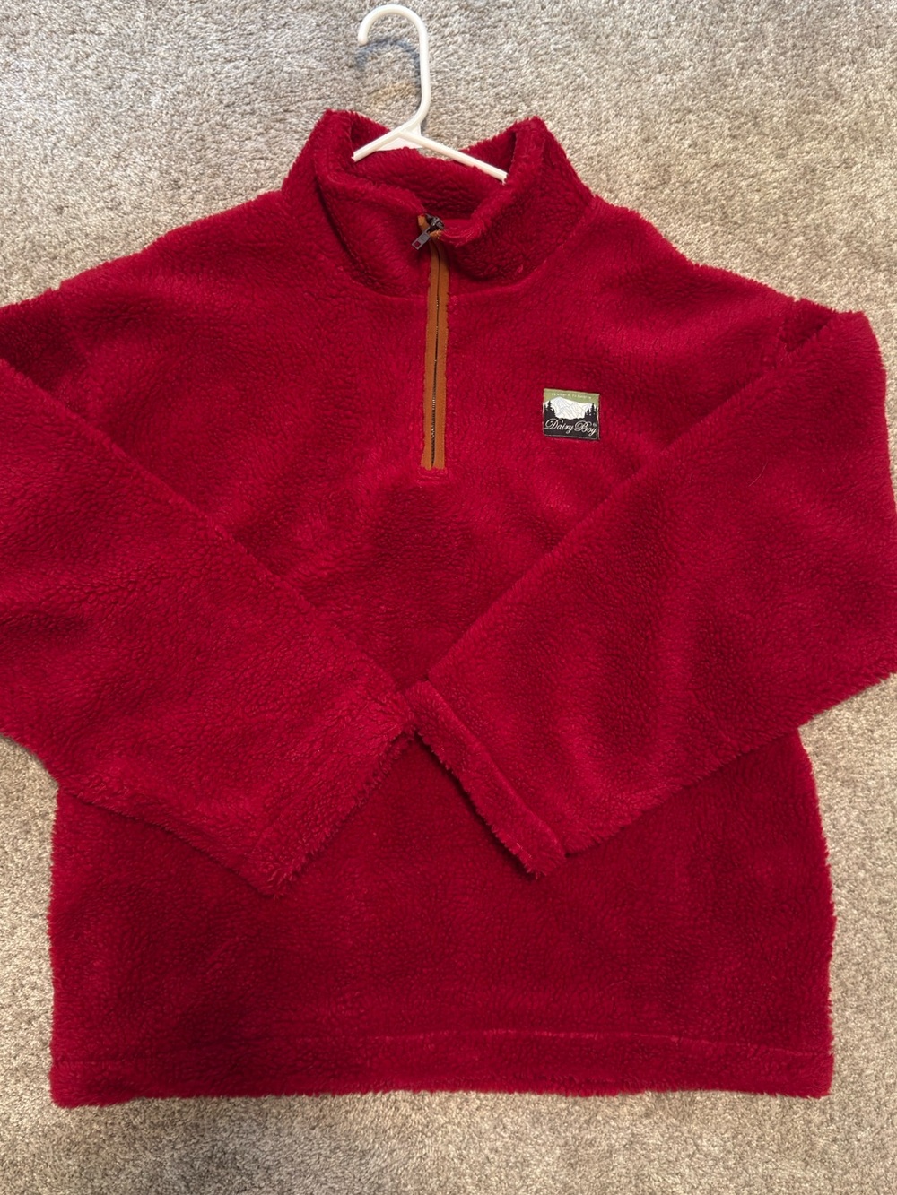 Dairy Boy Red Fleece